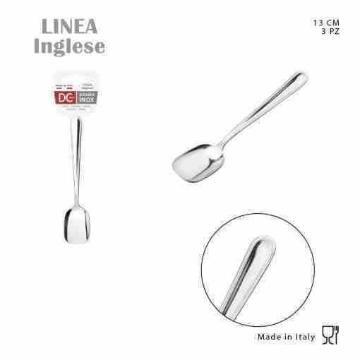 Dc Casa Serv.Inglese 18/C Cucch.Gelato 13cm 3pz