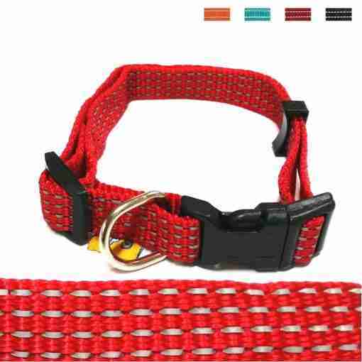 Bps-2657 Collari Riflettenti Per Cane 10mm*20/30cm