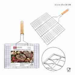 Dc Casa Griglia Barbecue M/Legno 51.5x23x34cm
