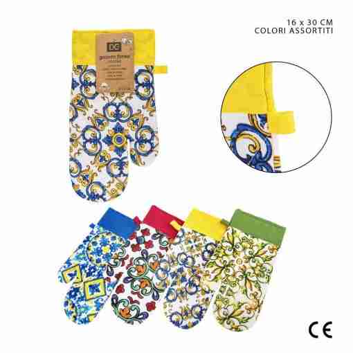 Dc Casa Guanto 16x30cm Maiolica Ass.