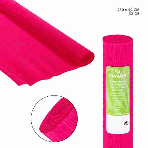 Canson Carta Crespa 50x250cm 32g Lampone