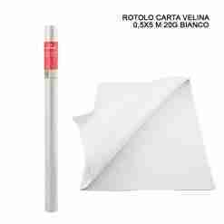 Canson Carta Velina Rot.0,5x5m 20g Bianco