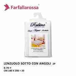 Farfallarossa Lenzuolo Sotto Con Angolo 180x200/30 B-70-Y