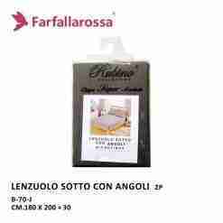 Farfallarossa Lenzuolo Sotto Con Angolo 180x200/30 B-70-J