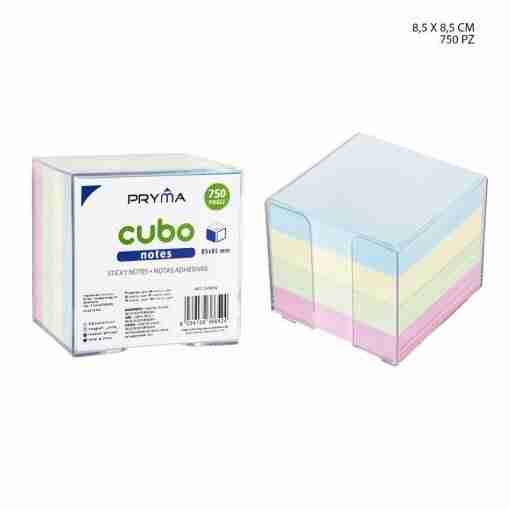 Pryma Cubo Porta Foglietti 85x85mm 750ff Pastel
