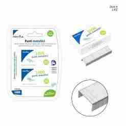 Pryma Punti Metallici Passo 26/6 1000punti 2pz Bl.