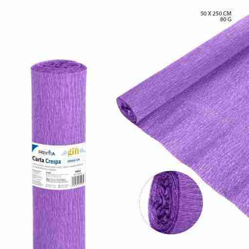 Pryma Carta Crespa 80g 50x250cm Viola