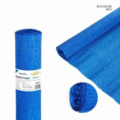 Pryma Carta Crespa 80g 50x250cm Azzurro
