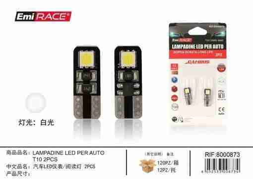 Emi Lampadine Led Per Auto T10 2pcs