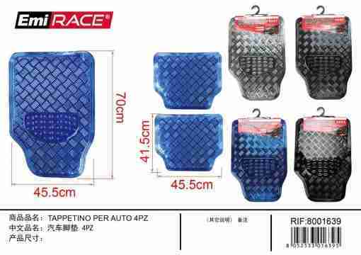 Emi Tappetino Per Auto 4pcs 45.5*70cm +41.5*45.5cm