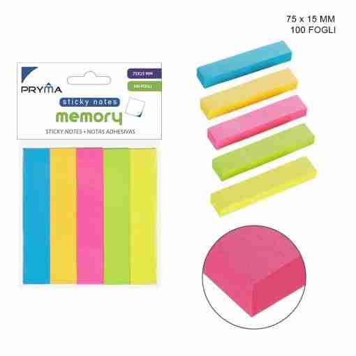 Pryma Stick Notes 76x15mm 100ff 5pz Bl.