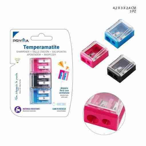 Pryma Temperino 2fori 42x30x24mm 3pz Bl.