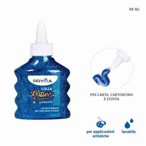 Pryma Colla Glitter 88ml Blu