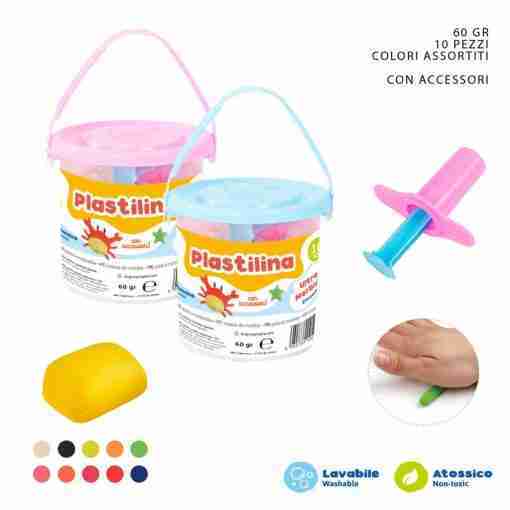 Pryma Plastilina Colorata 6g 10pz +1acc.