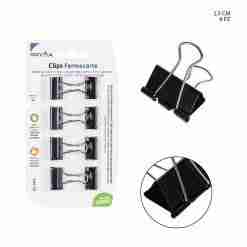 Pryma Clips Fermacarte 25mm 8pz Nero Bl.