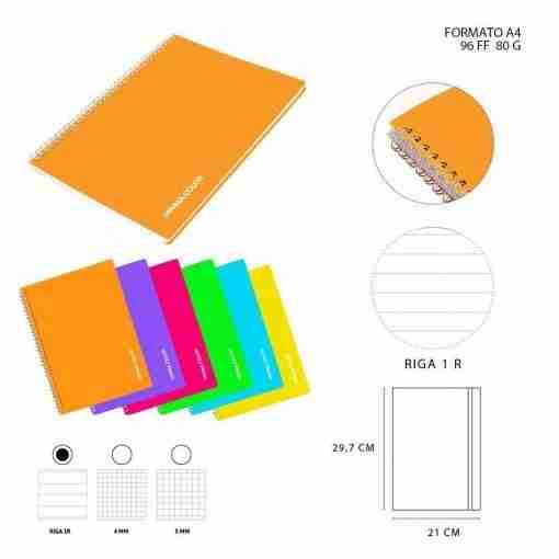 Pryma Memobook Anelli Pp C/Fori A4 80ff 80g 1r