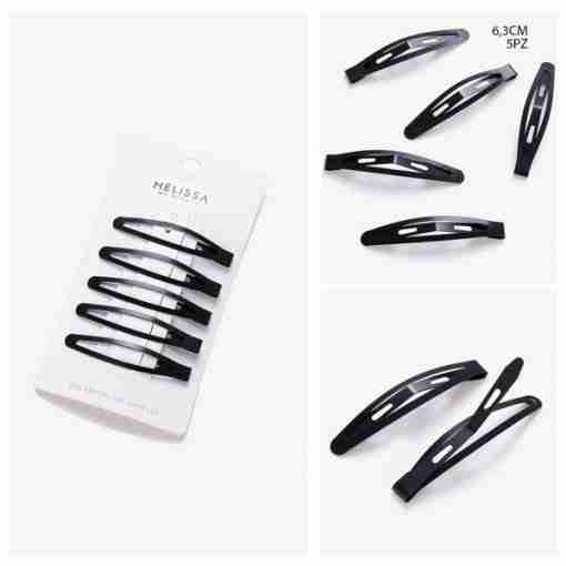 Melissa Clip Capelli Ovale 6.3cm 5pz