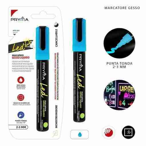 Pryma Marcat.Gesso Liquido P/Tonda 2-3mm Fluo Cele