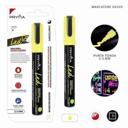 Pryma Marcat.Gesso Liquido P/Tonda 2-3mm Fluo Gial