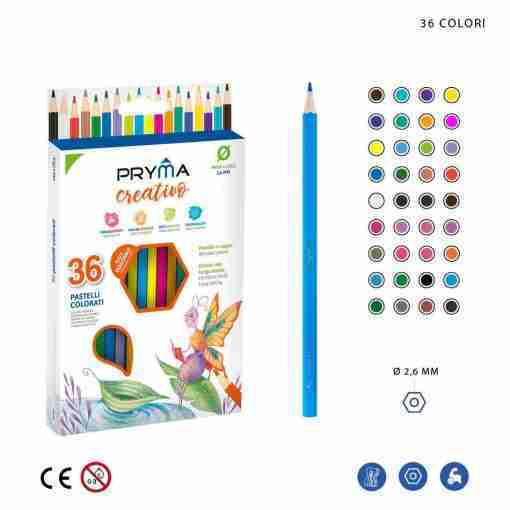 Pryma Pastelli Creativo 36pz Bl.