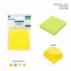 Pryma Stick Notes Righe 75x75 100ff Fluo Ass. Bl.