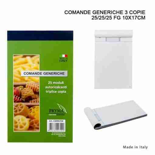 Pryma Comande Generiche 3 Copie 25/25/25ff 10x17cm
