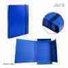 Pryma Cartella 3/L Elast.Piatto D3 25x35cm Blu