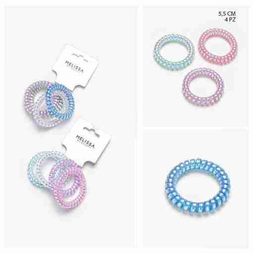 Melissa Elastico Capelli Spirale 5.5cm 4pz