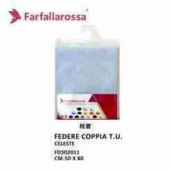 Farfallarossa Federe Coppia T.U. Celeste