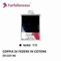 Farfallarossa Federe Coppia T.U. Nero