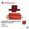 Farfallarossa Copridivano 3ps Revers Icd03 Bordo-Arancio