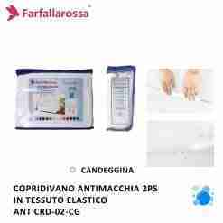 Farfallarossa Copridivano 2ps Candeggina Antimacchia