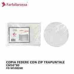 Farfallarossa Federe Con Zip 50*80 Trapuntale