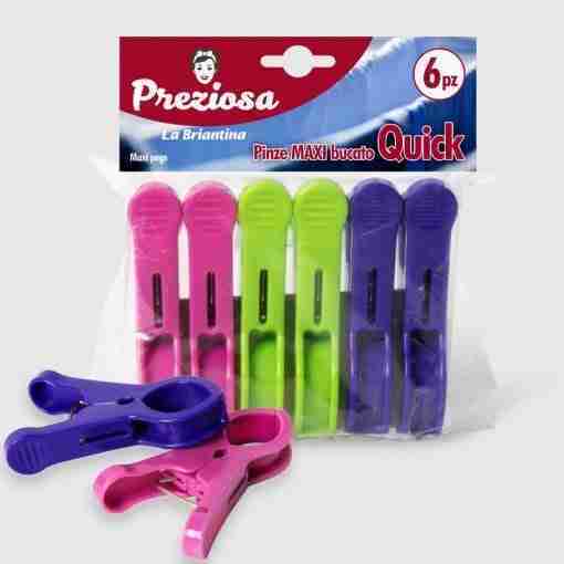 Pinze Bucato Quick 6 Pz.
