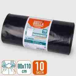 Sacchi Maxirobust 80x110 Cm 10 Pz Neri 130l