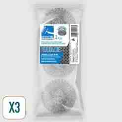Spugne Acciaio Pentolone Gr 30 3 Pz