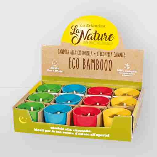 Vasetto Citronella Eco Bamboo Diam 6,5 H 6 Cm