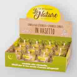 Vasetto Citronella Vetro Diam 5,5 H 6 Cm