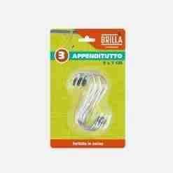 Ganci Appenditutto S 9x7 Cm Spessore 3 Mm 3 Pz