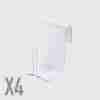 Supporto In Metallo Serramenti Legno In Pvc Bianco