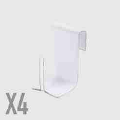 Supporto In Metallo Serramenti Legno In Pvc Bianco