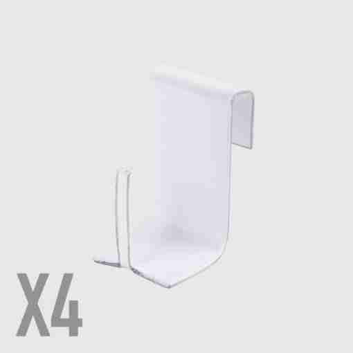 Supporto In Metallo Serramenti Legno In Pvc Bianco
