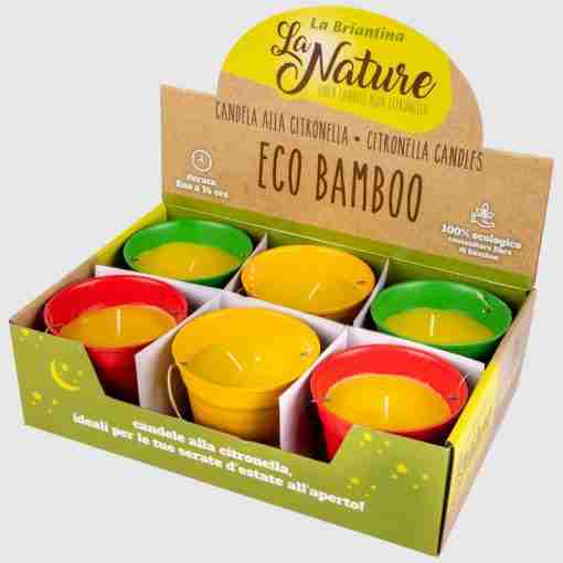 Secchiello Citronella D10xh8,5cm Eco Bamboo Candel