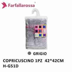 Copricuscino 1pz 42*42cm H-G51 Grigio