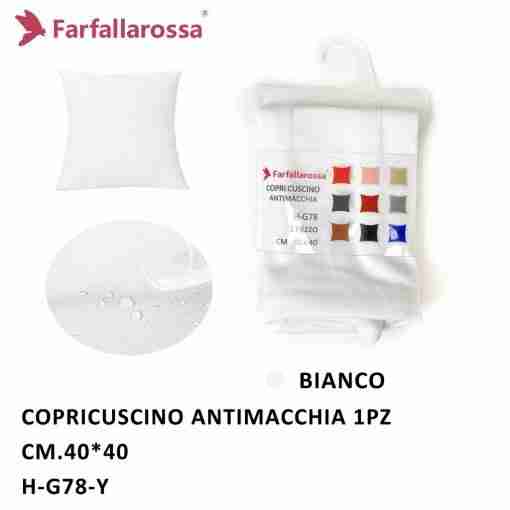 Copricuscino 40*40cm Bianco