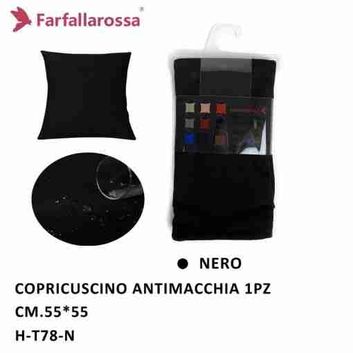 Copricuscino 55*55cm Nero