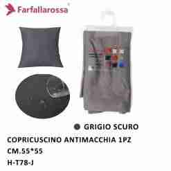 Copricuscino 55*55cm Grigio Scuro
