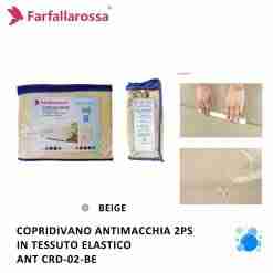 Copridivano 2ps Beige Antimacchia