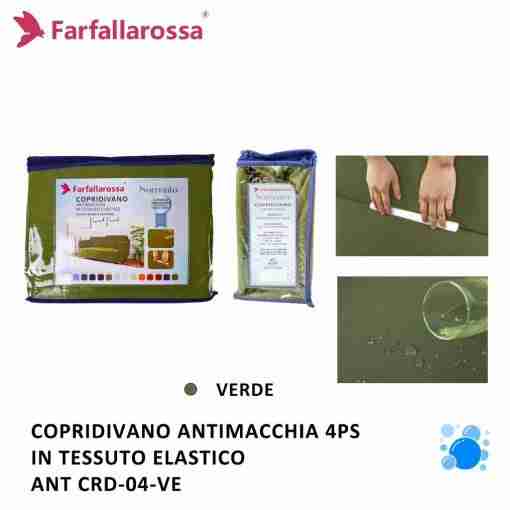 Copridivano 4ps Verde Antimacchia