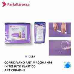 Copridivano 4ps Lilla Antimacchia